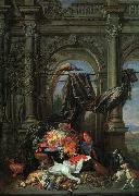 Erasmus Quellinus Still Life in an Architectural Setting Germany oil painting reproduction